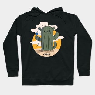 Cactus cat Hoodie